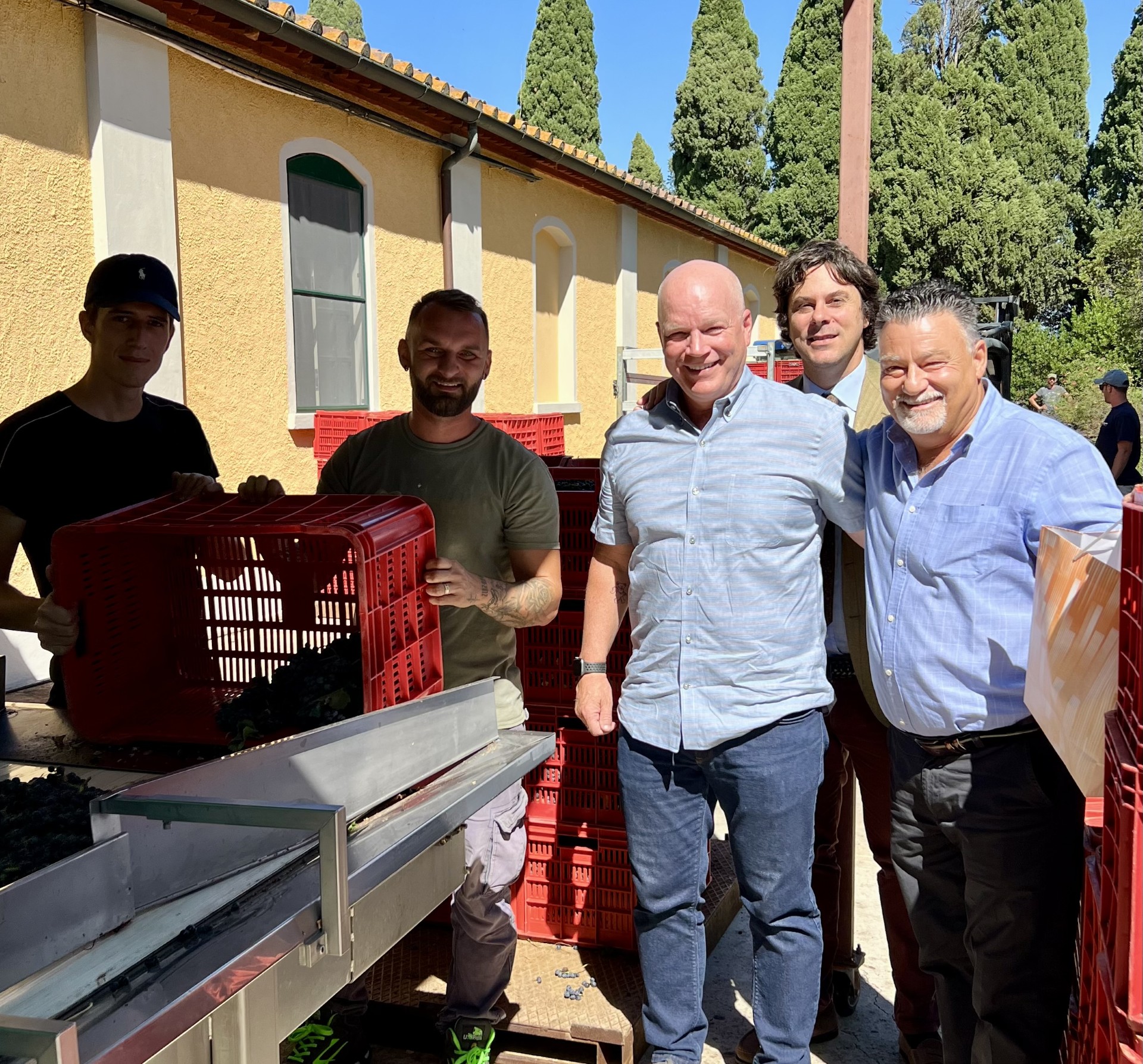 September grape inspection with Tenuta San Guido GM Carlo Paoli